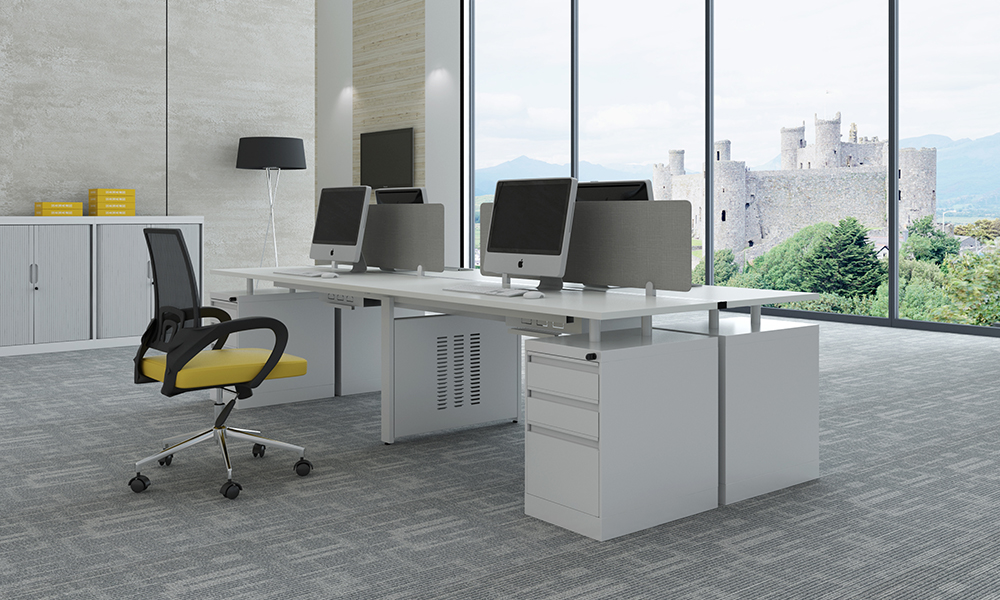 2014.08.28 盧克方腳四人直型三胺板 固定柜