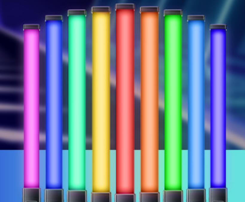 【手持RGB补光灯调光照明方案】单节双节锂电池升压恒流调光驱动芯片HP6000B，PWM内部转模拟调光，无频闪，无低亮无抖动