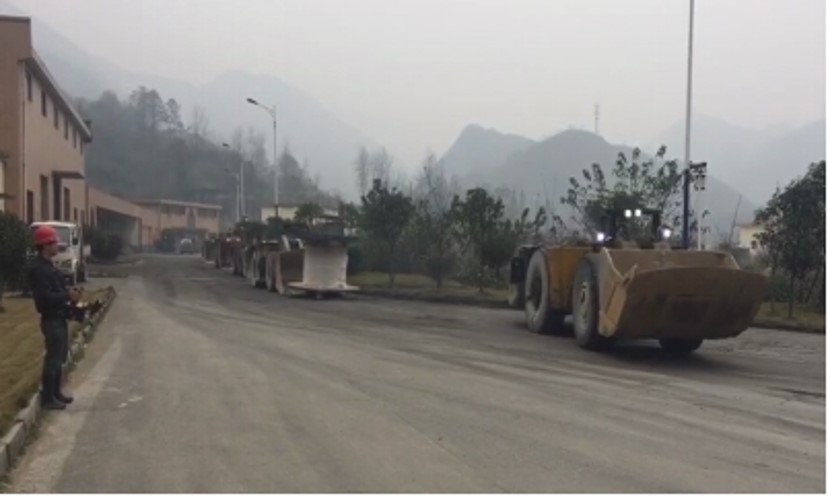 柿竹园矿业4立方柴油铲运机遥控改造项目圆满成功