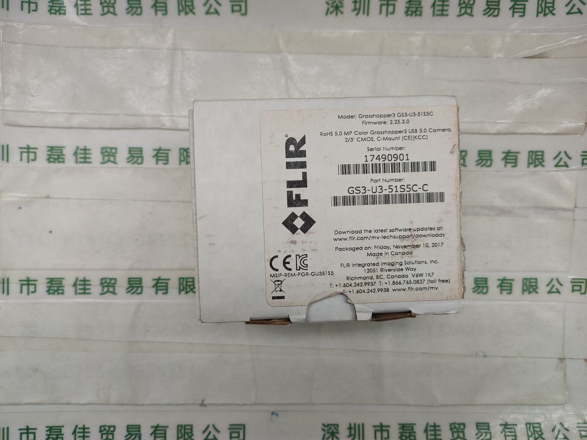 菲力尔FLIR   GS3-U3-51S5C-C   工业相机