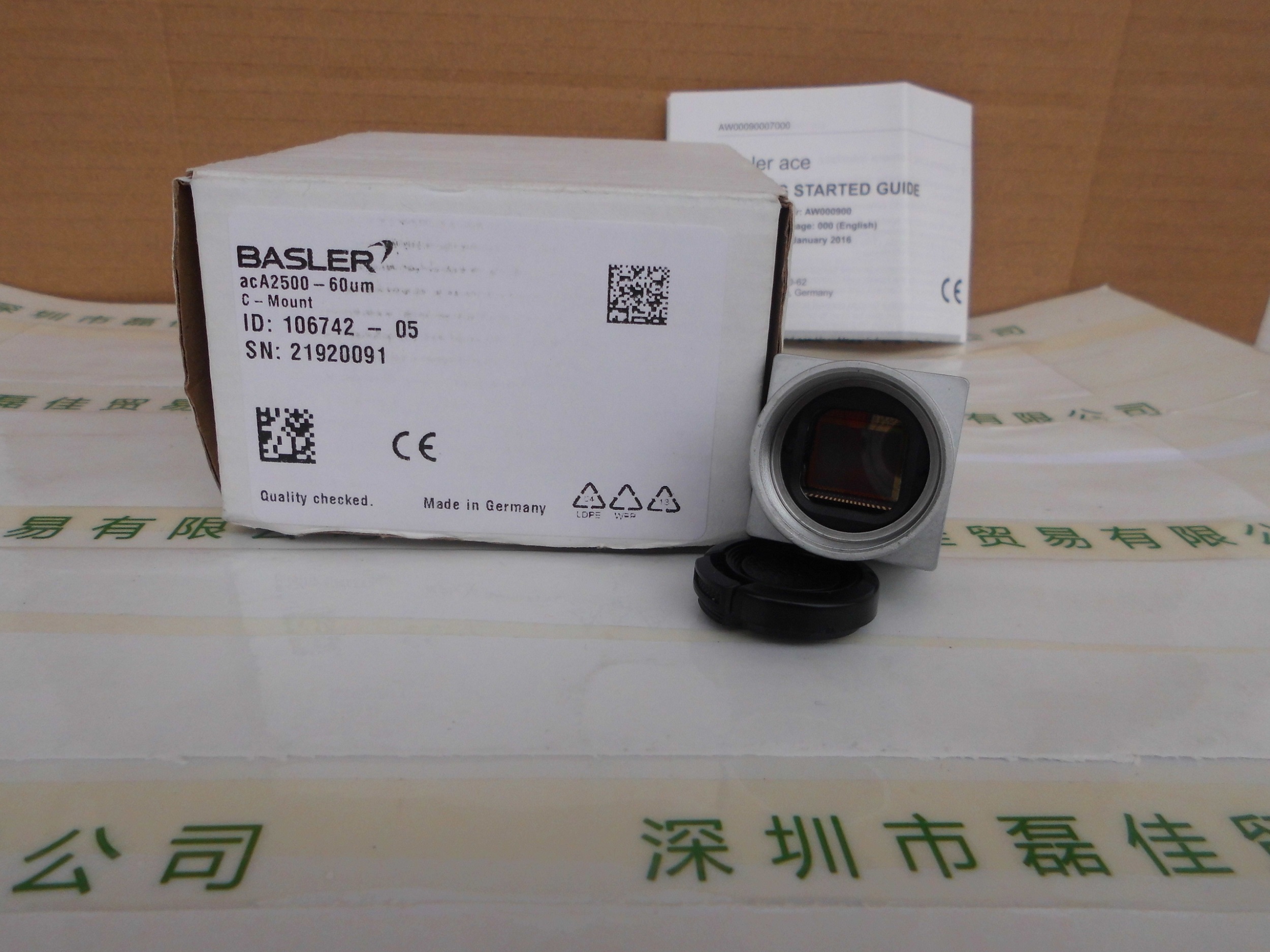 巴斯勒BASLER   acA2500-60um   ace面阵相机