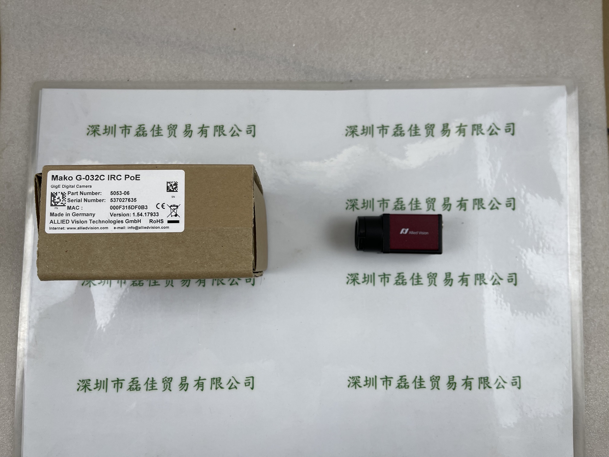 瑷茘德AVT  MaKo G-032C IRC POE  工业相机