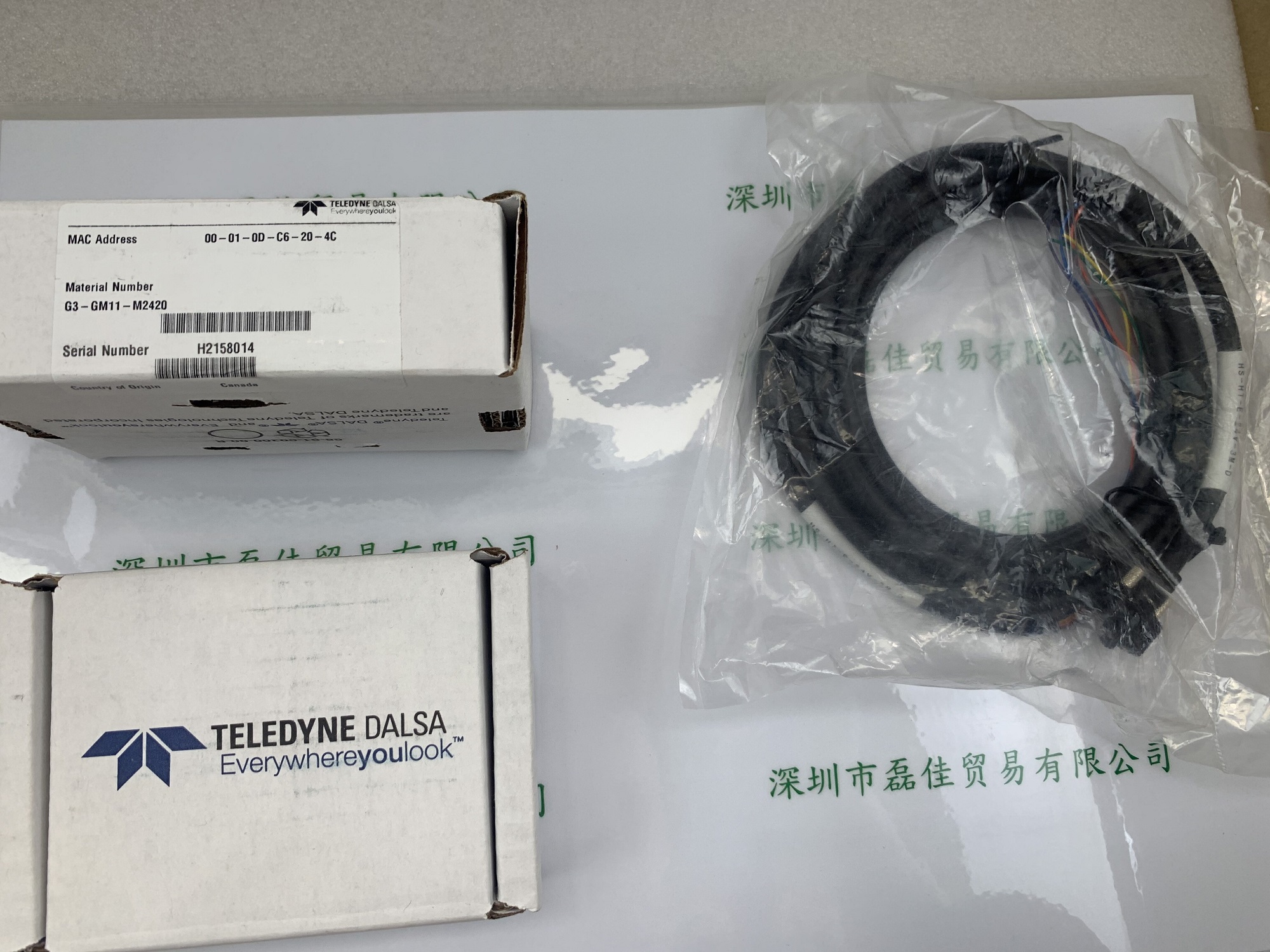 DALSA达尔萨   G3-GM11-M2420 工业相机 配套网线和电源线