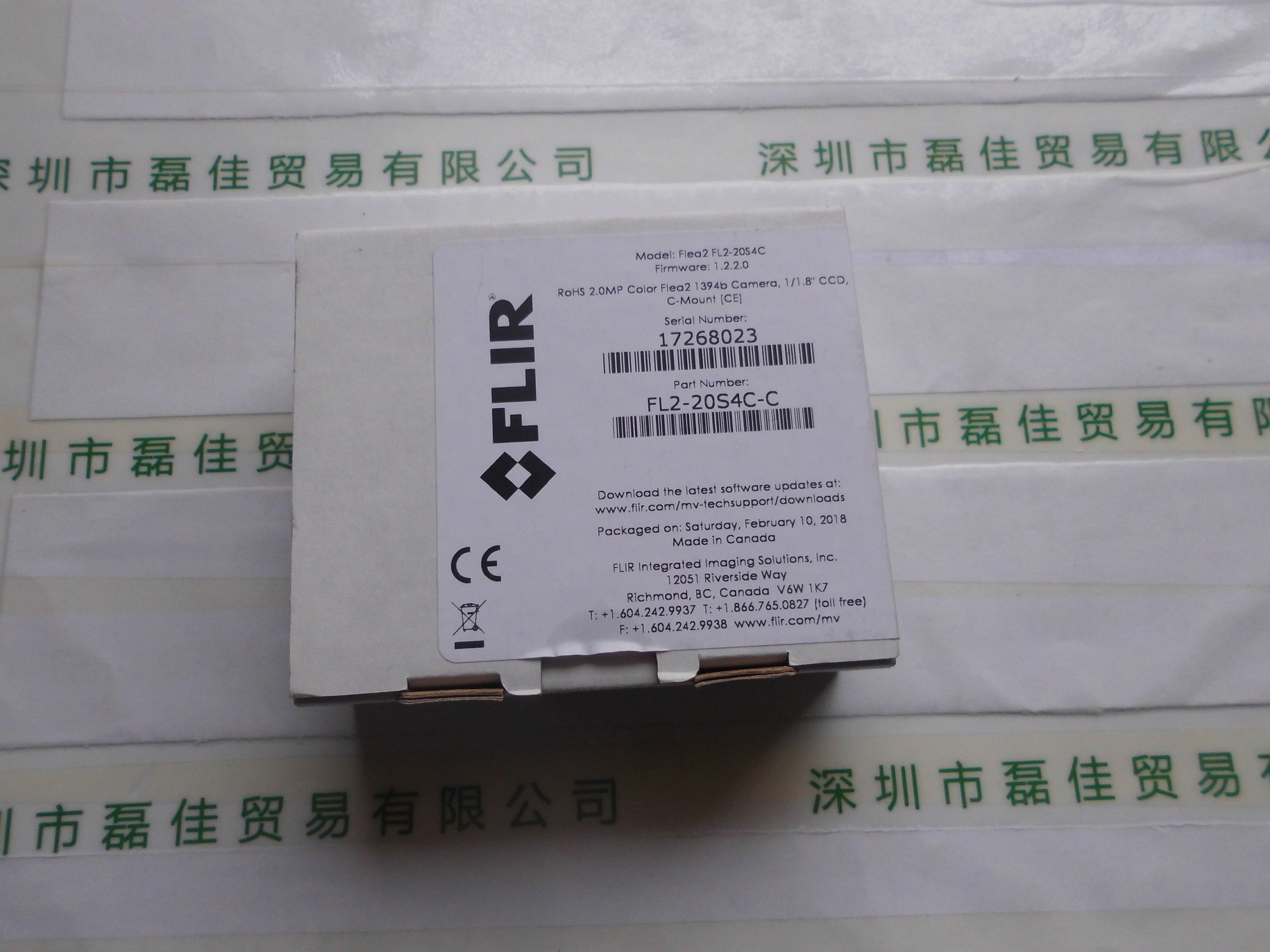 菲力尔FLIR   灰点   FL2-20S4C-C   工业相机