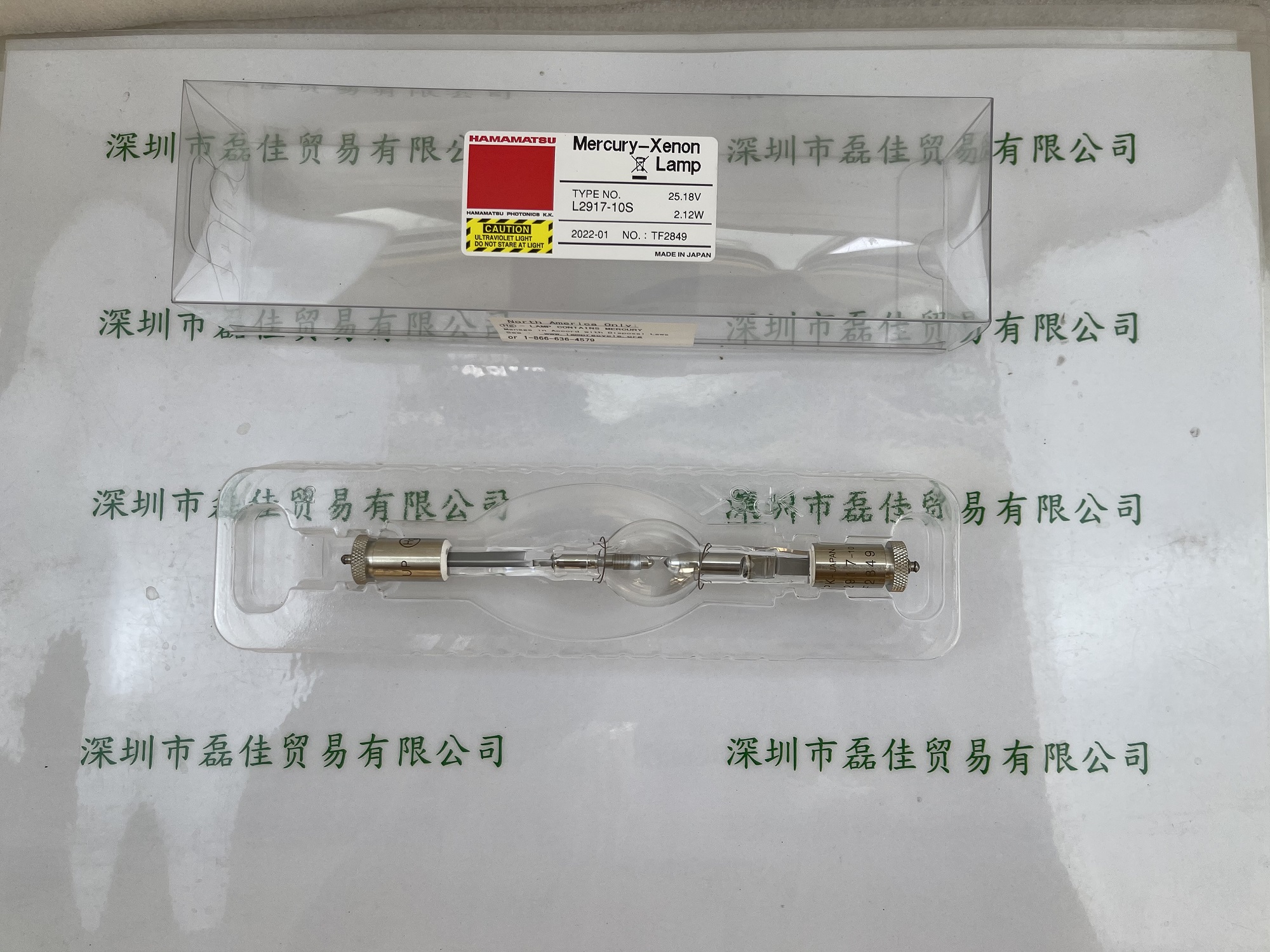 滨松HAMAMATSU  L2917-10S 25.18V 2.12W  氙灯