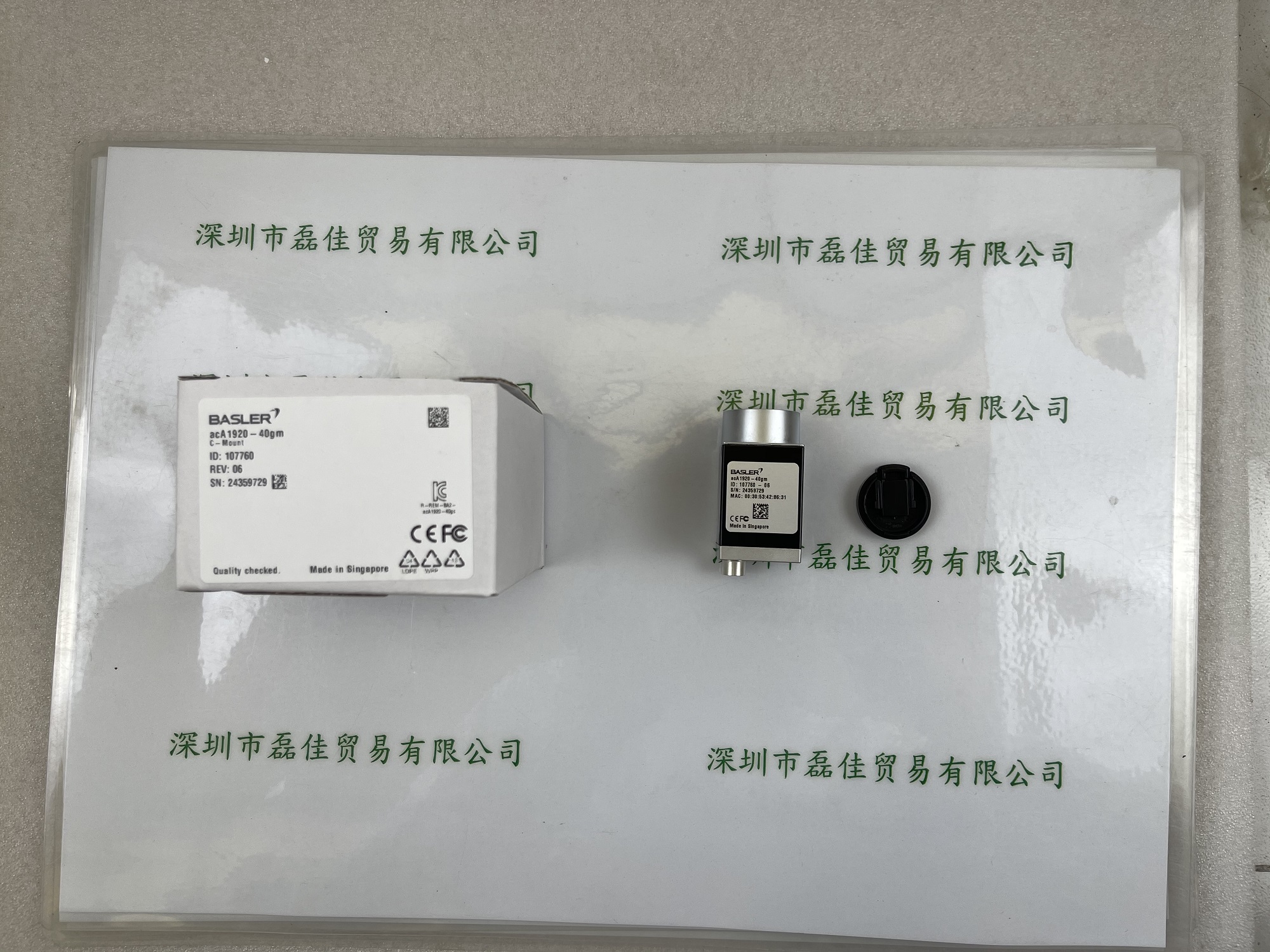 巴斯勒basler   aca1920-40gm   工业相机