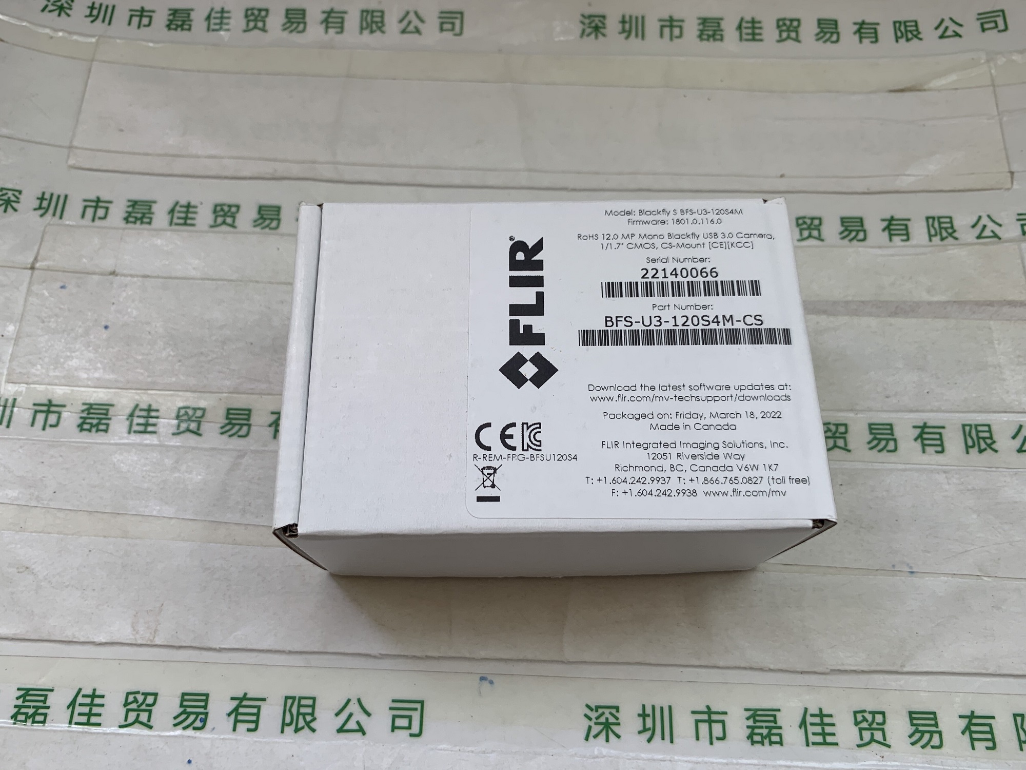 菲力尔FLIR 灰点   BFS-U3-120S4M-CS  工业相机