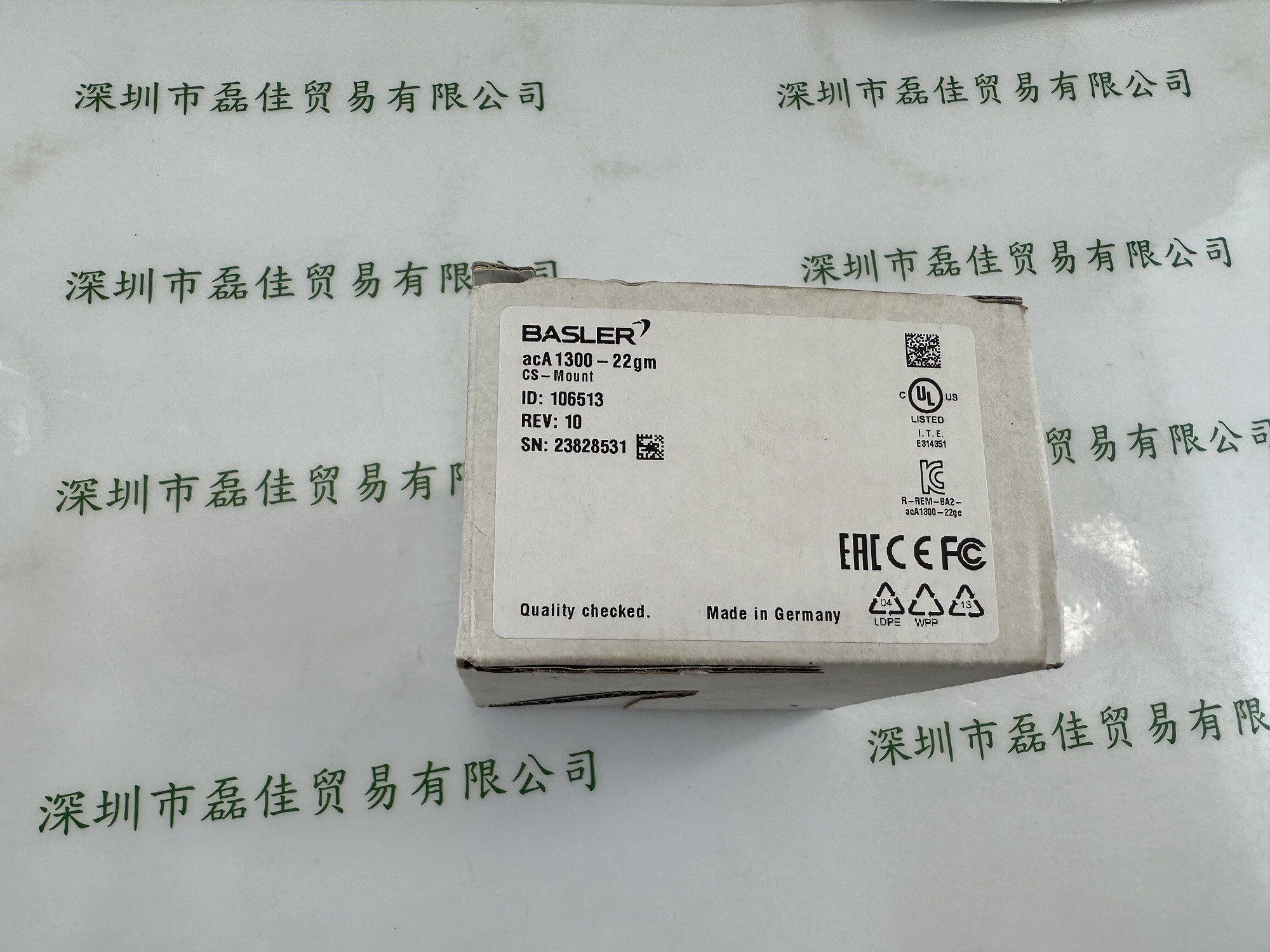 巴斯勒basler  ACA1300-22GM   相机