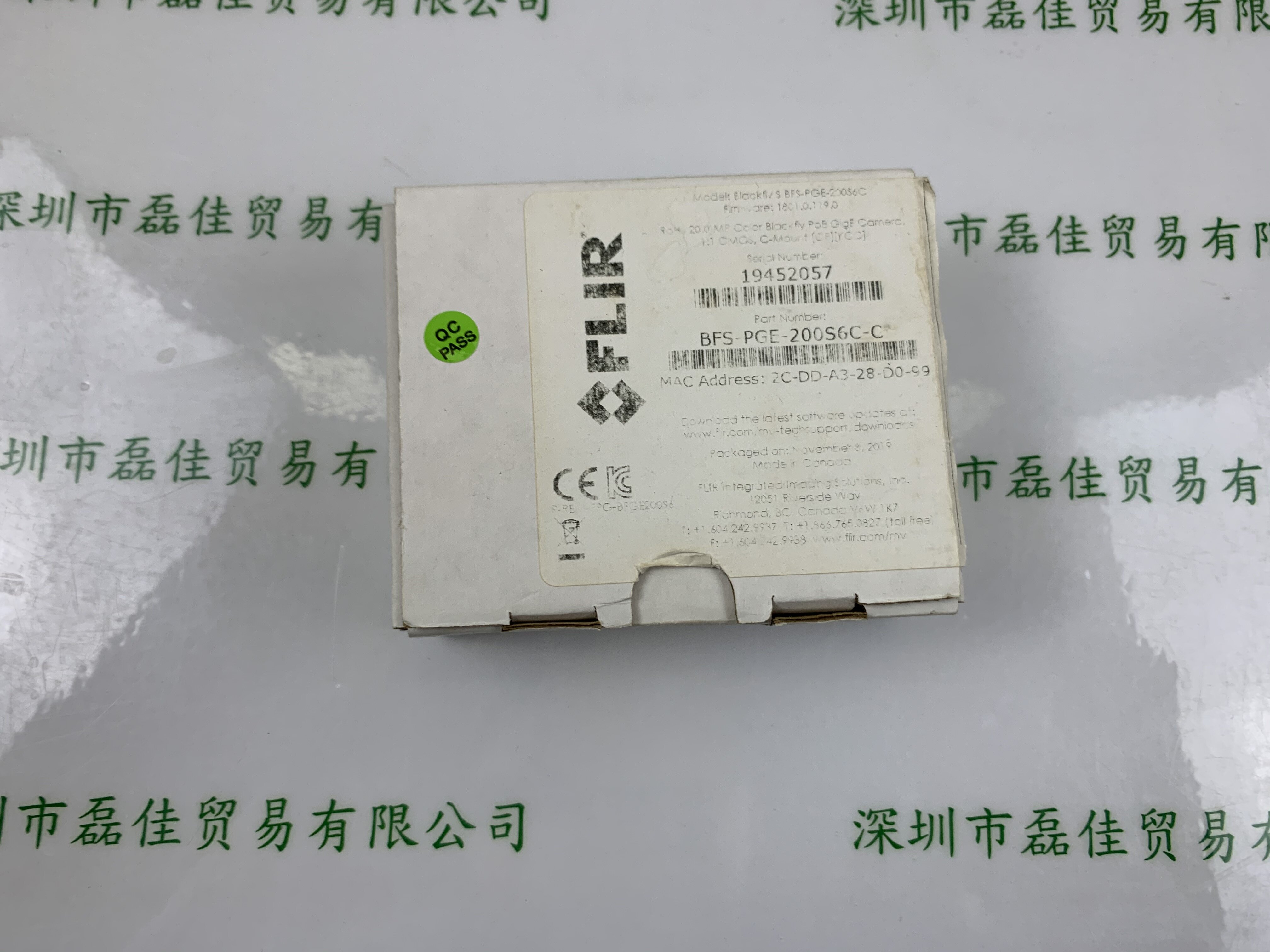 菲力尔FLIR  BFS-PGE-200S6C-C  工业相机