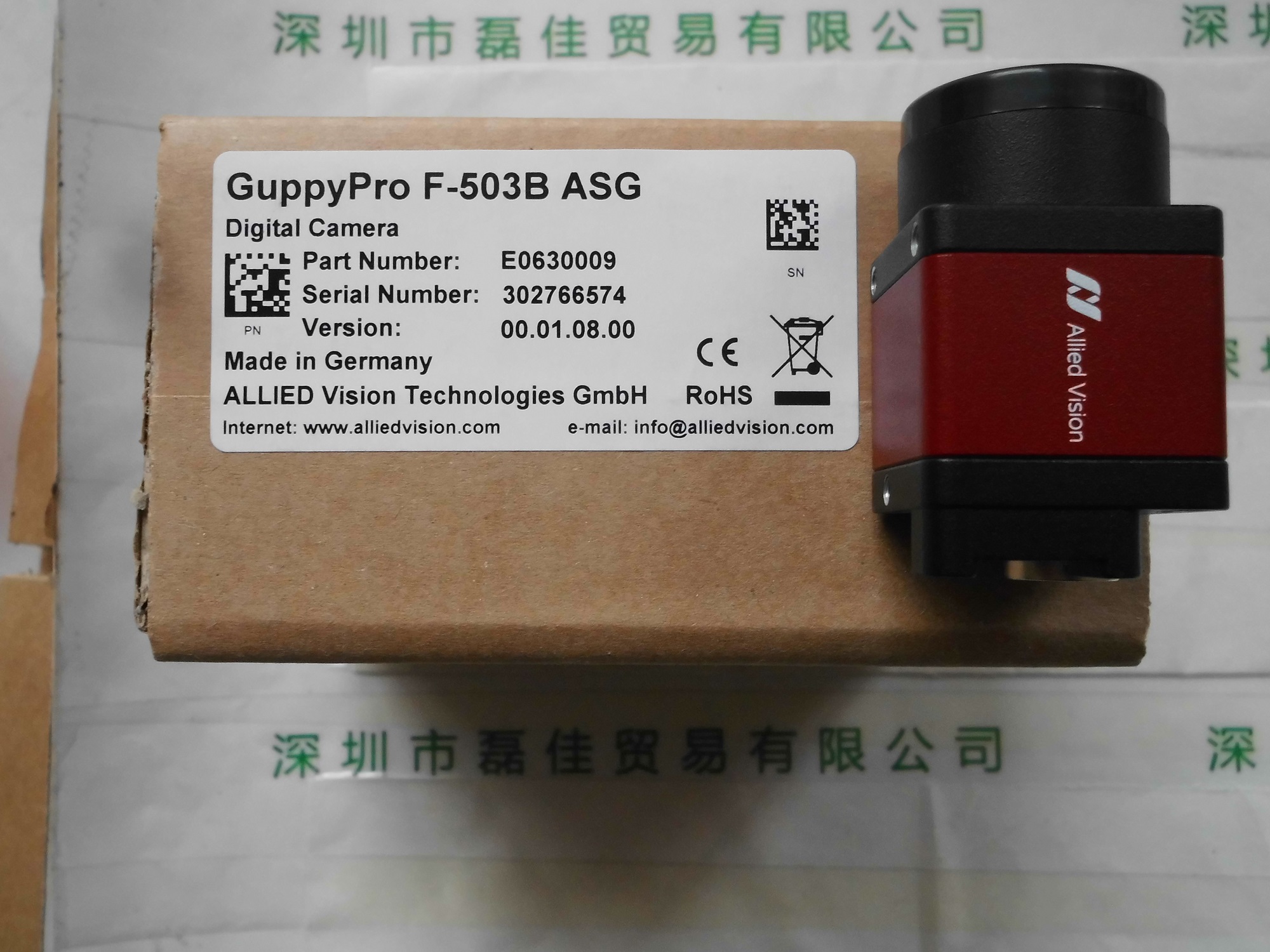 瑷荔德AVT  GUPPY PRO F-503B  相机