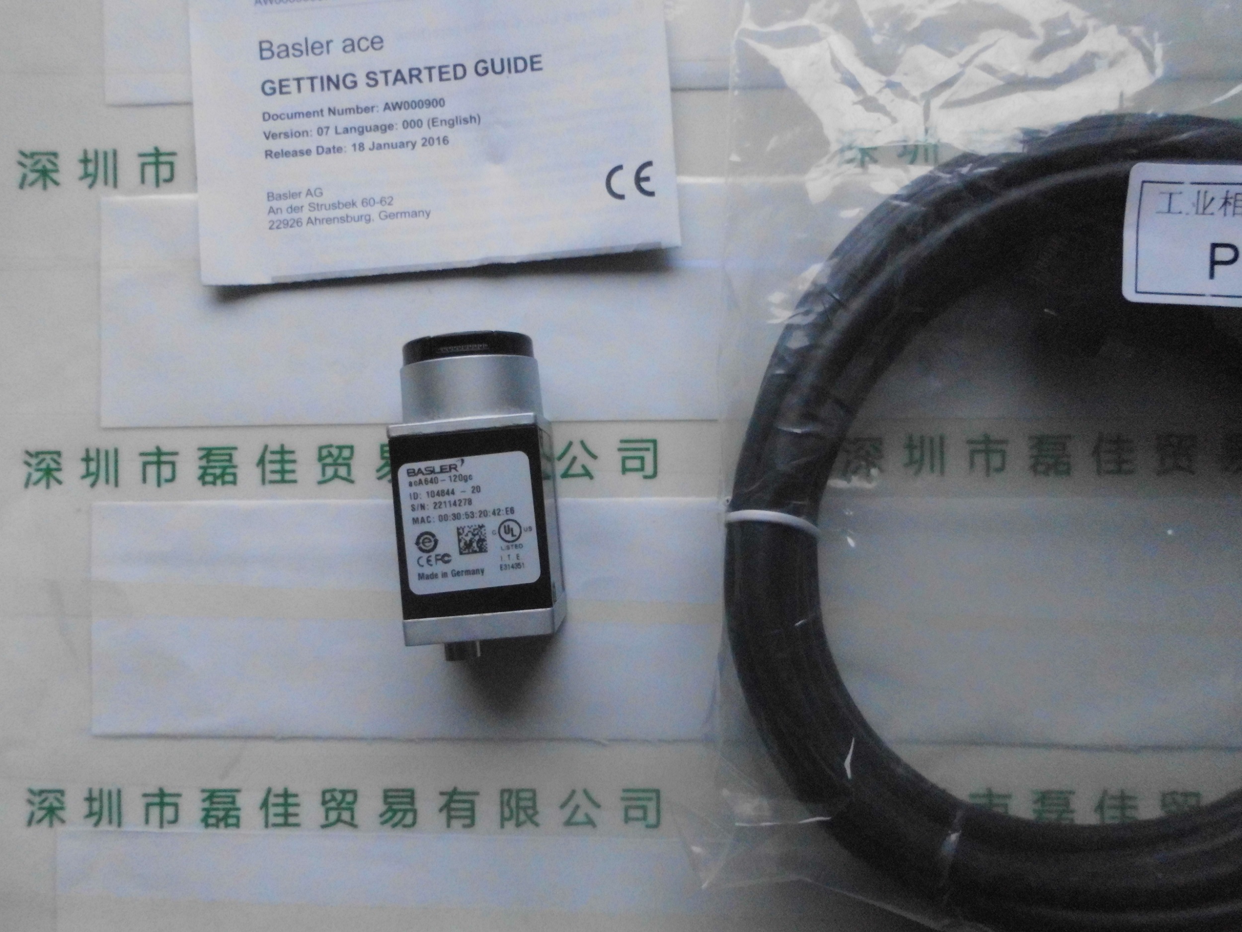 巴斯勒BASLER  acA640-120gc  ace面阵相机