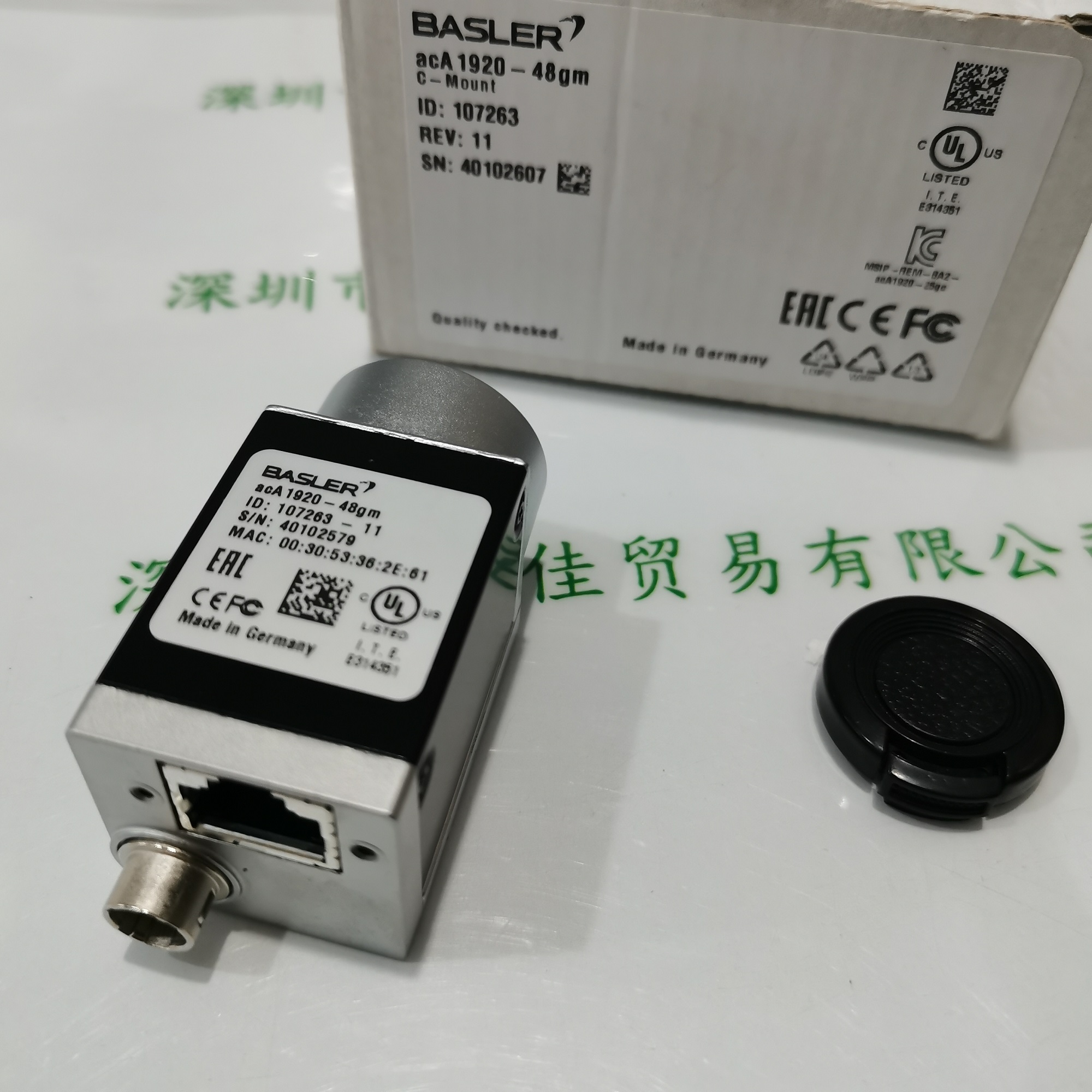 巴斯勒BASLER    ACA1920-48gm  相机