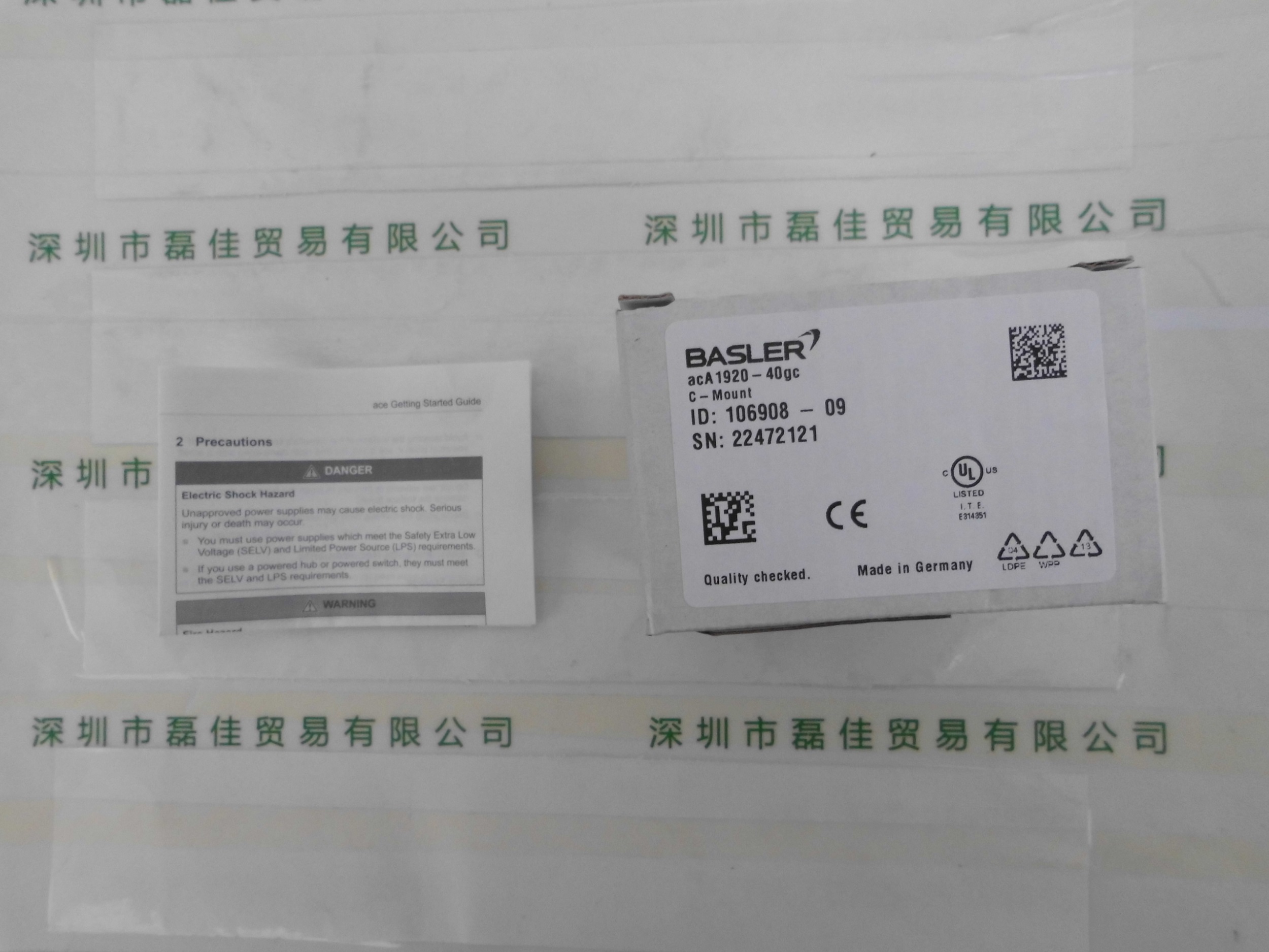 巴斯勒BASLER  acA1920-40gc   ace面阵相机