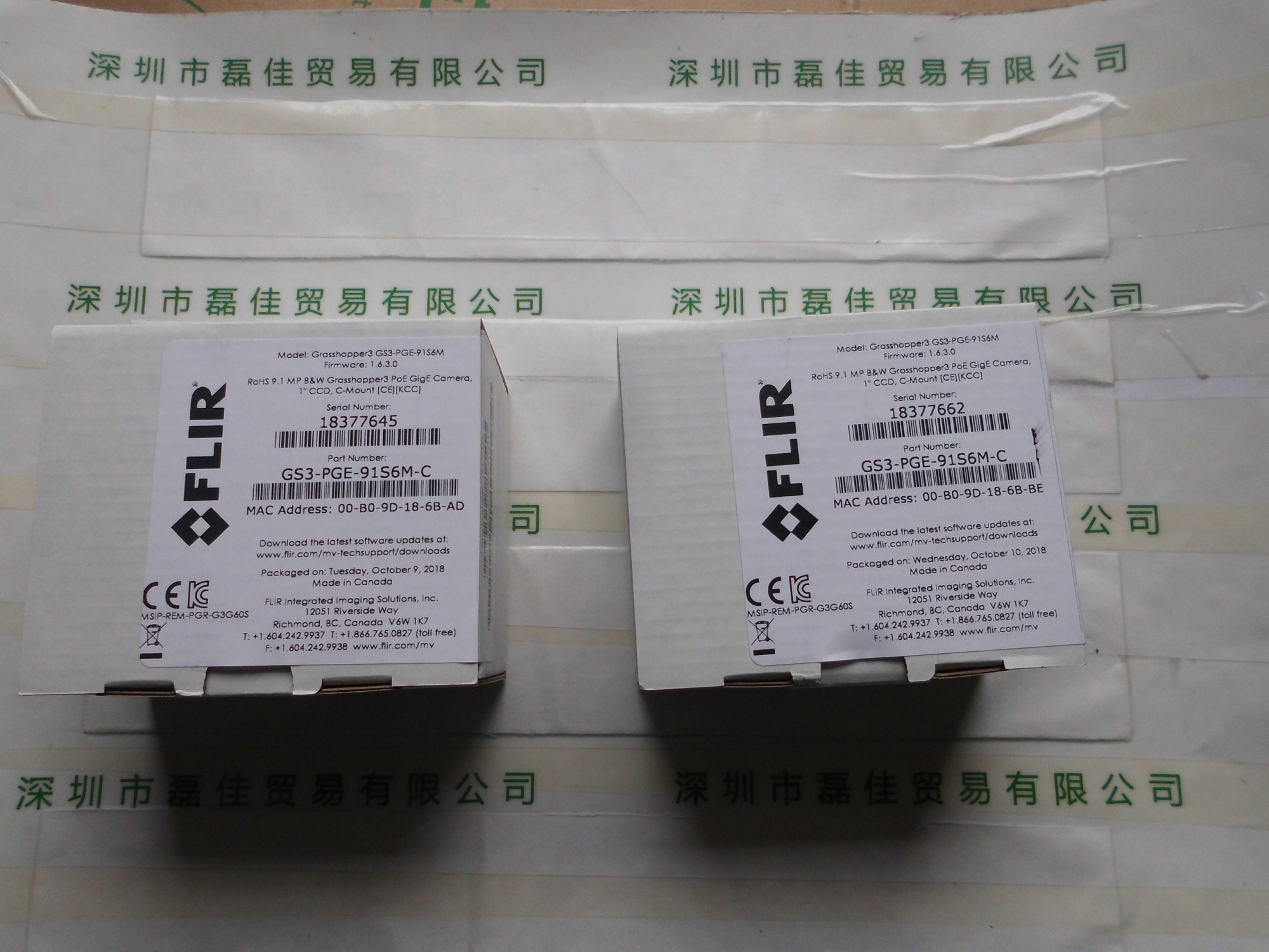 菲力尔FLIR    GS3-PGE-91S6M-C