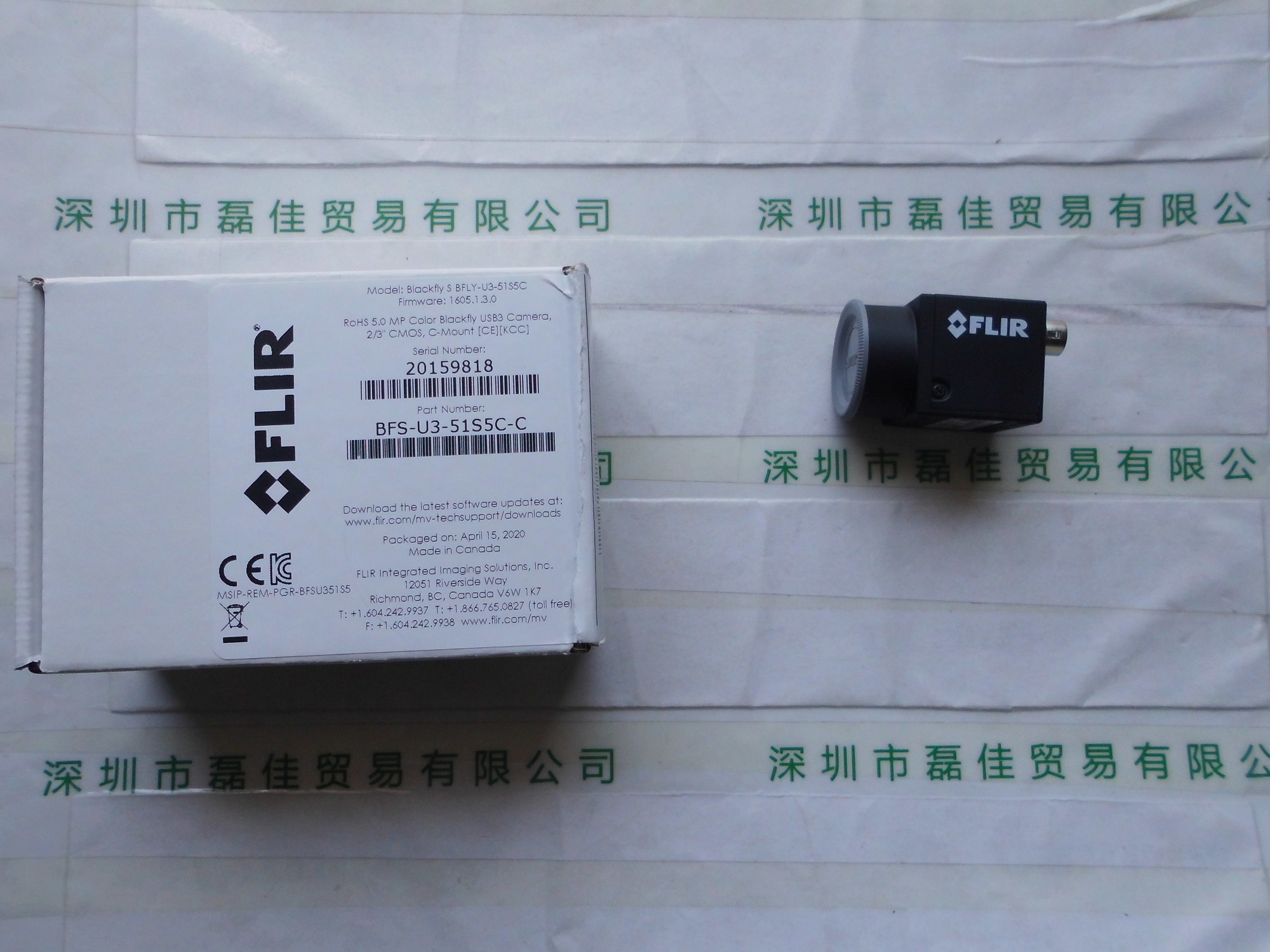 菲力尔FLIR    BFS-U3-51S5C-C