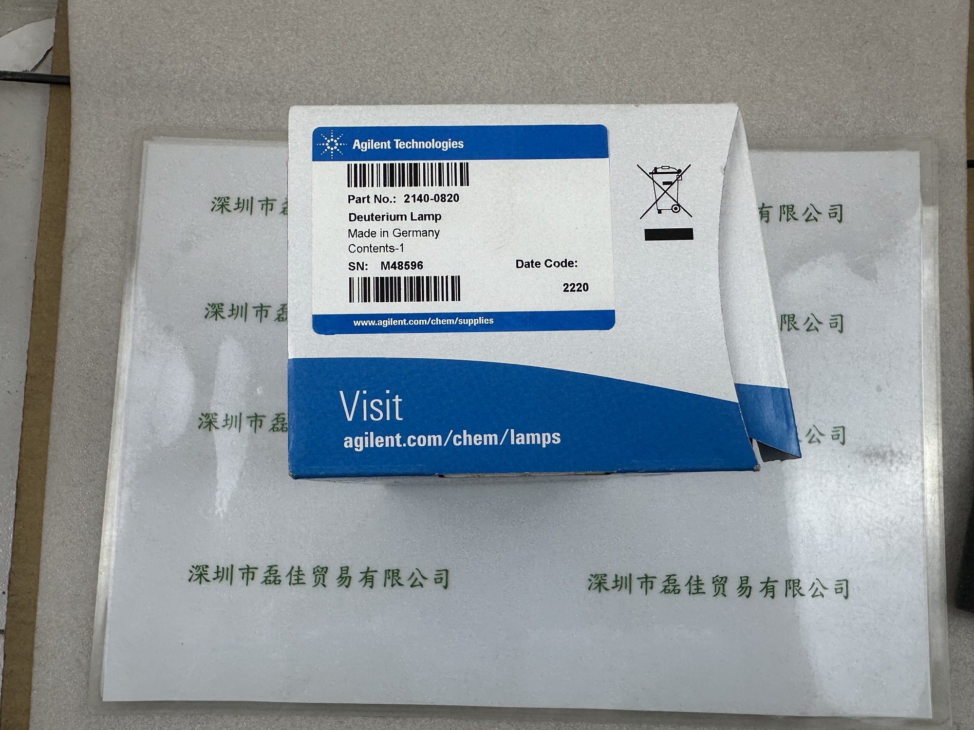 安捷伦Agilent  2140-0820  DAD型氘灯   用于G7115A液相光谱分析仪