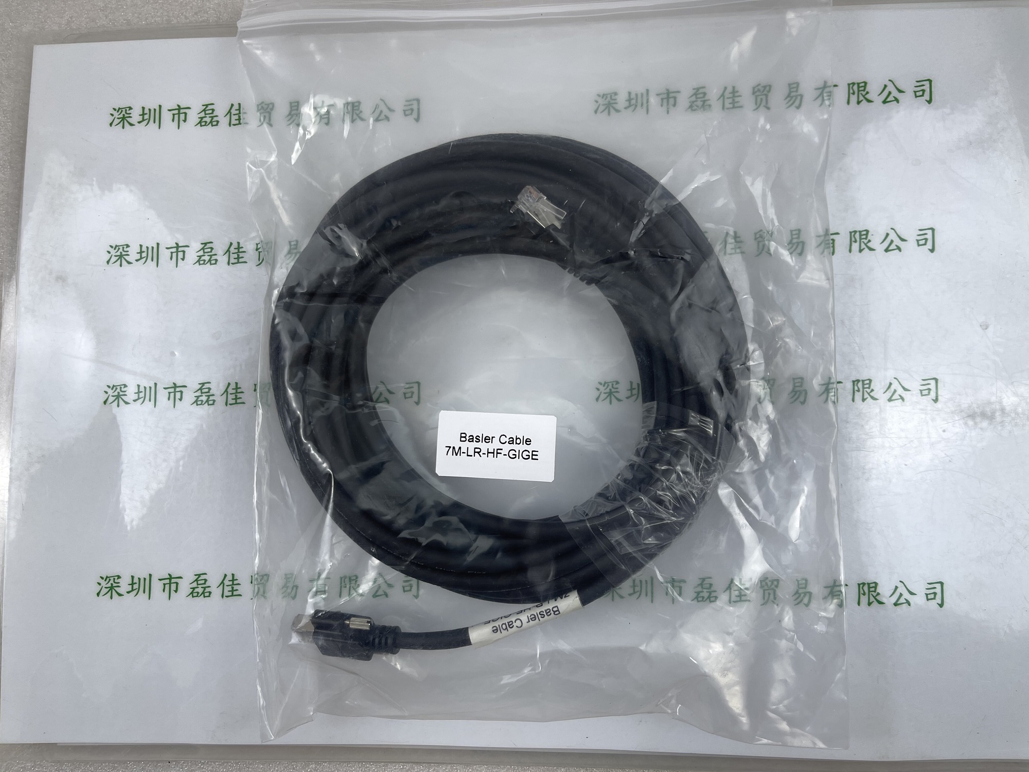 巴斯勒BASLER    7M-LR-HF-GIGE    工业相机高柔网线