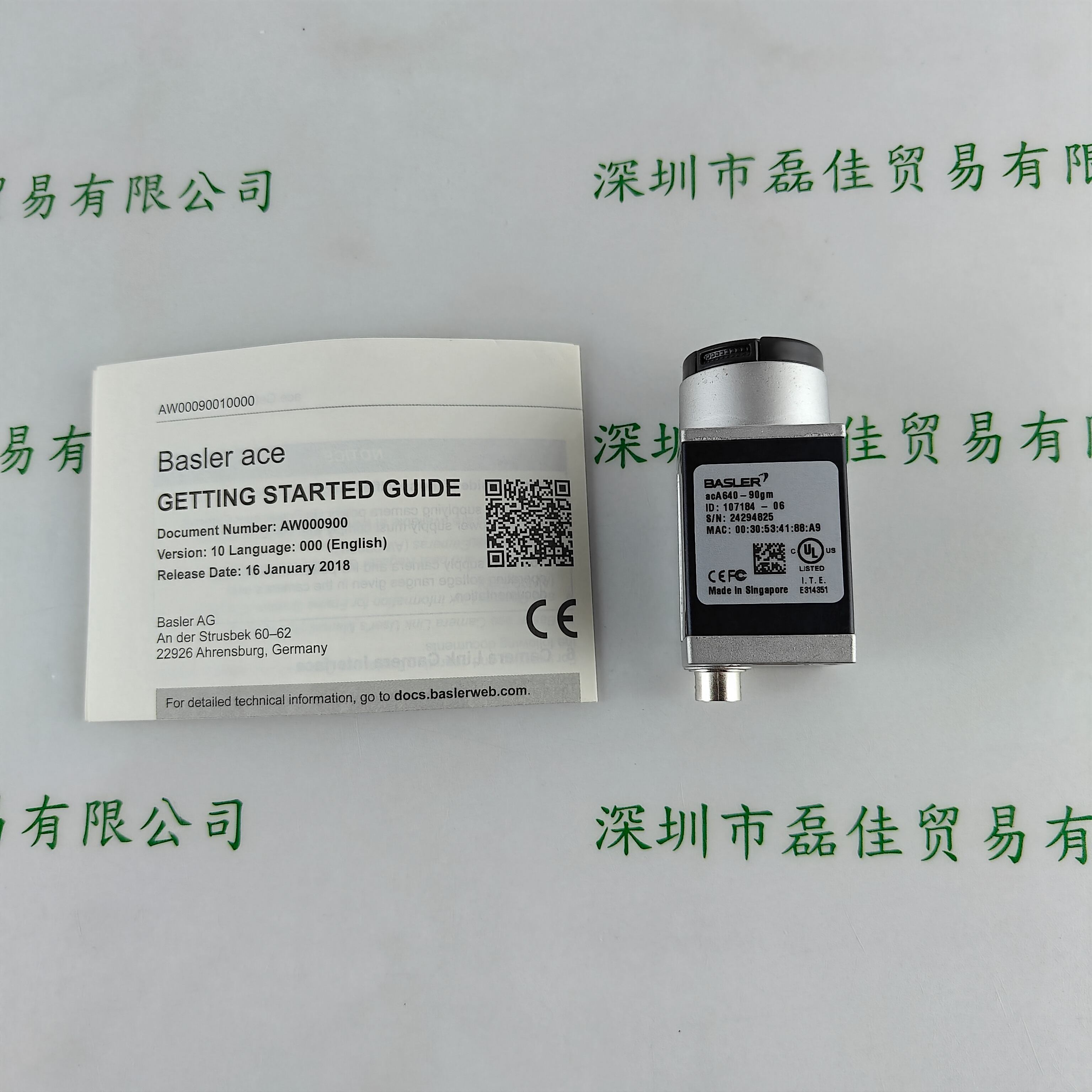 BASLER巴斯勒 aca640-90gm 工业相机