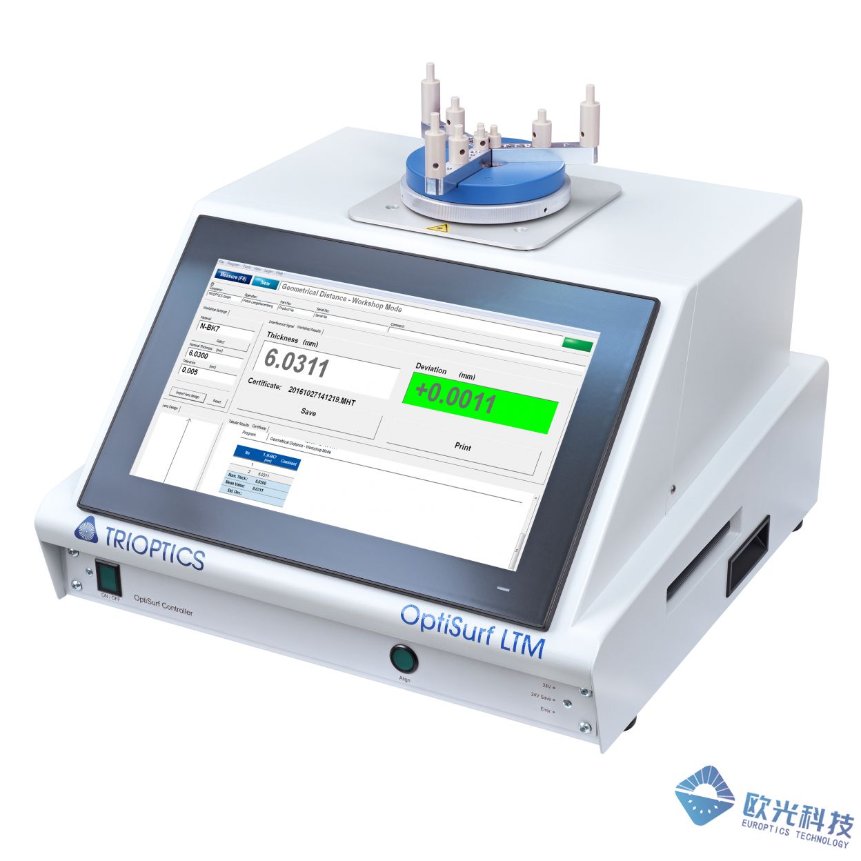 EUROPTICS欧光 OptiSurf®LTM 镜片厚度测量仪