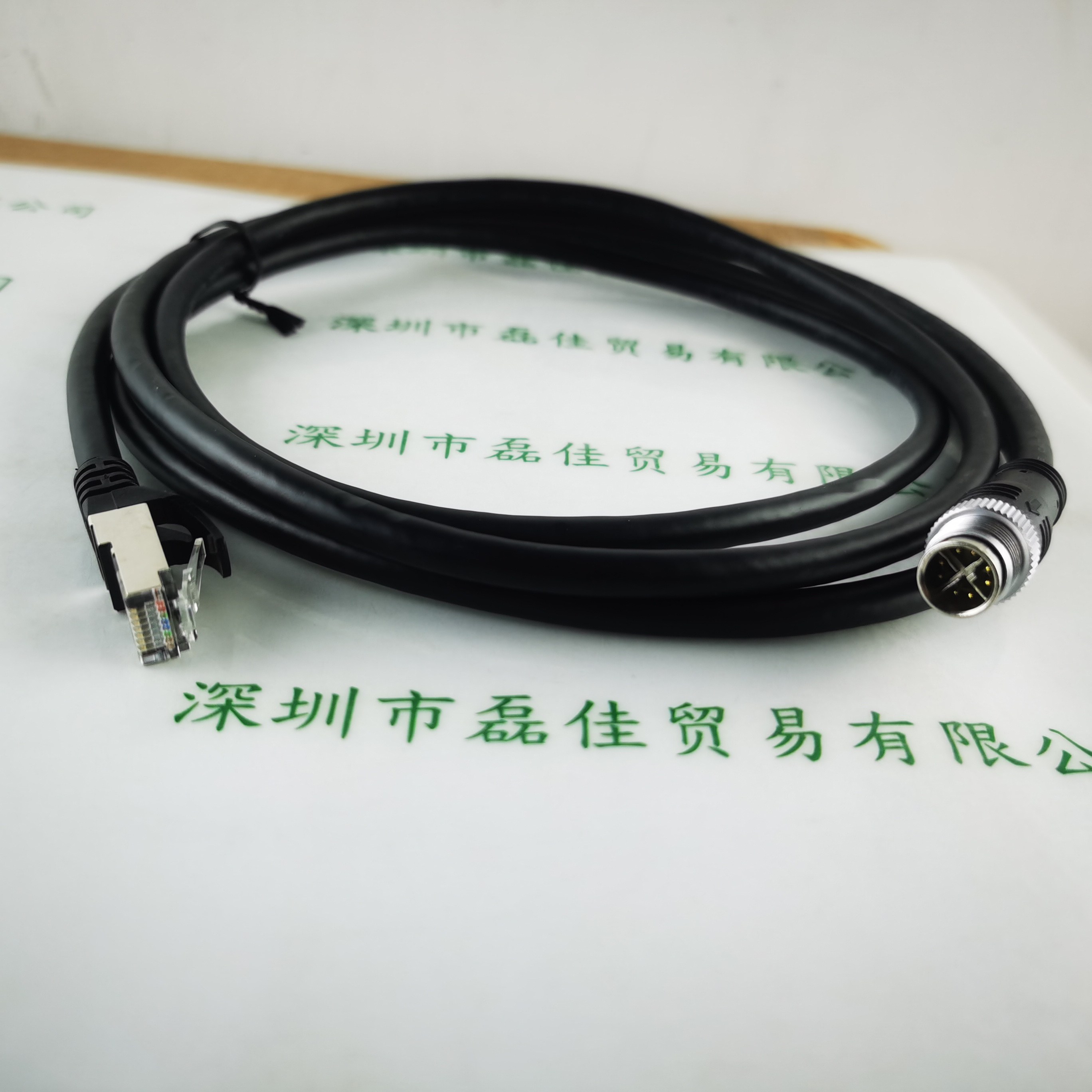 Baumer堡盟 M12X-RJ45-2M-H-CAT6A M12工业相机网线