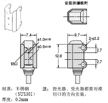 OMRON欧姆龙 E39-S63 狭缝板