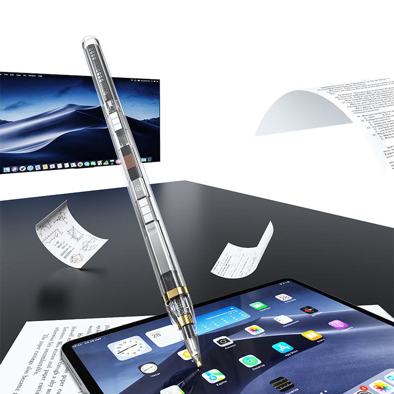 Transparent Magnetic Charging Tilt-sensitive Active Touch Capacitive Stylus Pen
