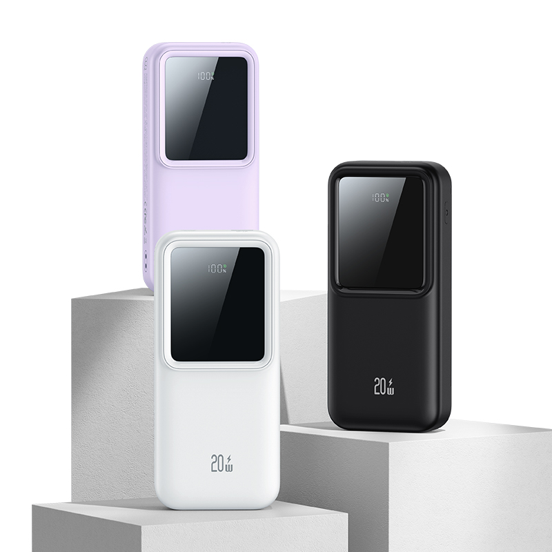 PD20W+QC3.0 双口快充带双线大屏数显挂绳款移动电源20000mAh/30000mAh