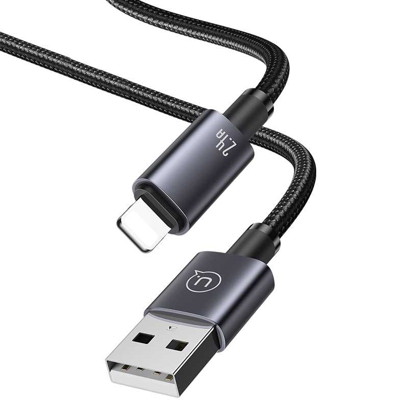 Lightning 2.4A Aluminum Alloy Fast Charging & Data Cable-Sufeng Series