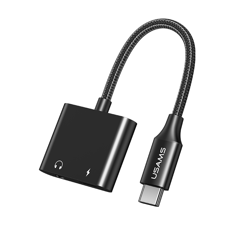 AU15 Type-C to 3.5DC Audio Adapter With PD 60W Charging Port