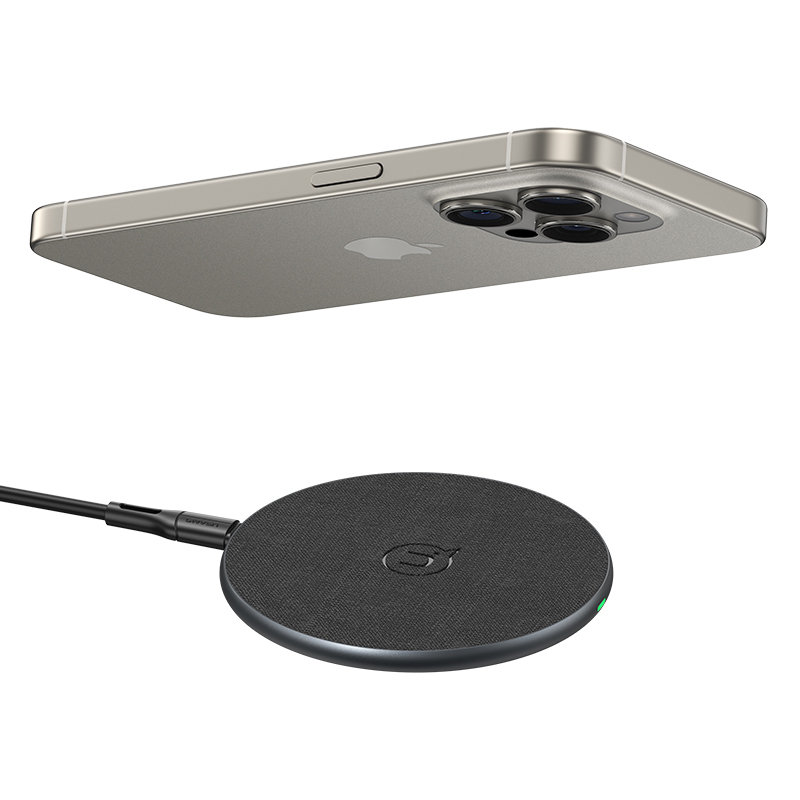 15W铝合金超薄桌面无线充