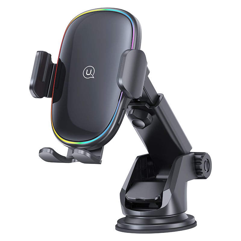 15W Wireless Charging Car Holder With Colorful Light