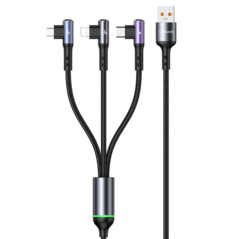 U80 3IN1 Right-angle 66W Fast Charging & Data Cable