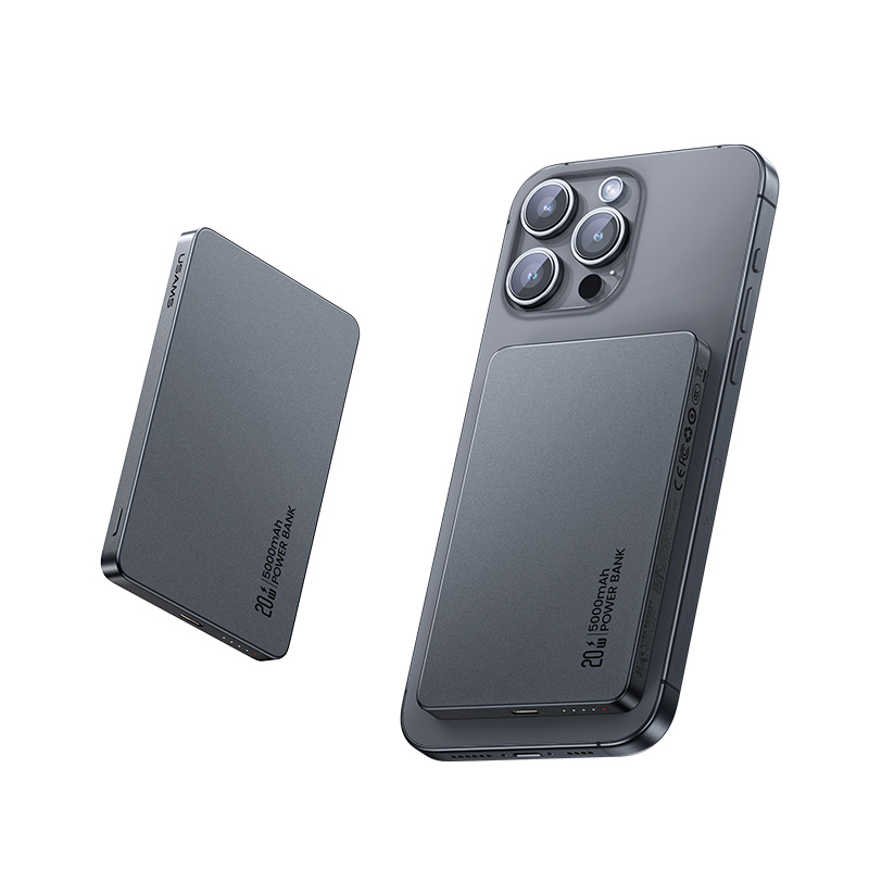 磁翼系列 PD20W铝合金磁吸无线充移动电源