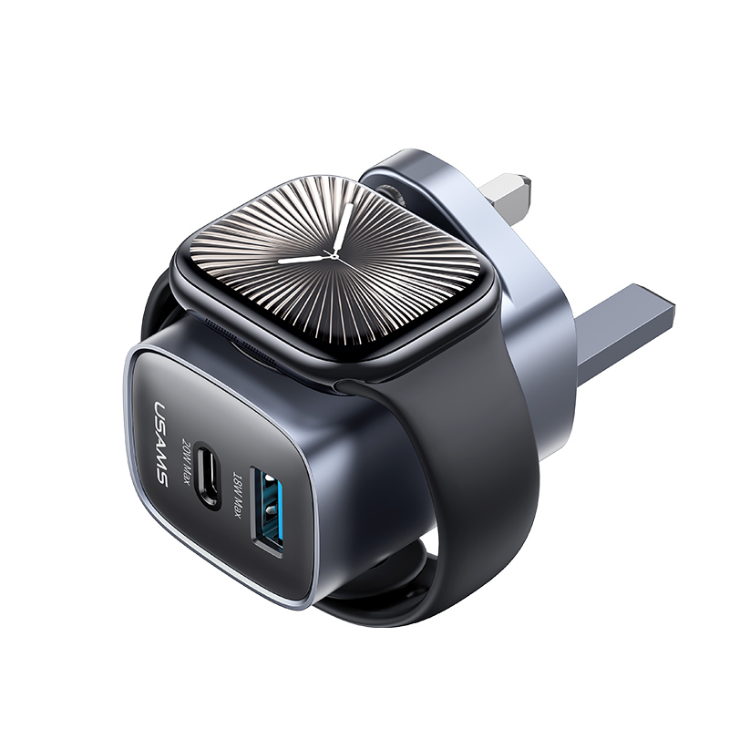 T67 20W Multifunctional iWatch Charger With A+C Port (UK)