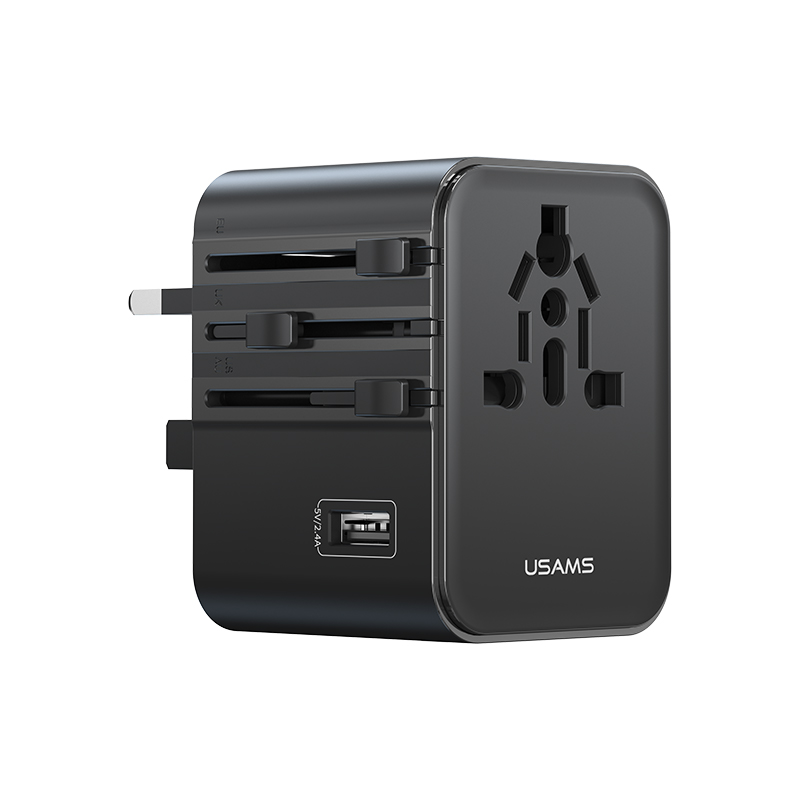 CC308 17W ACC三口多国旅行转换插脚充电器 2500W