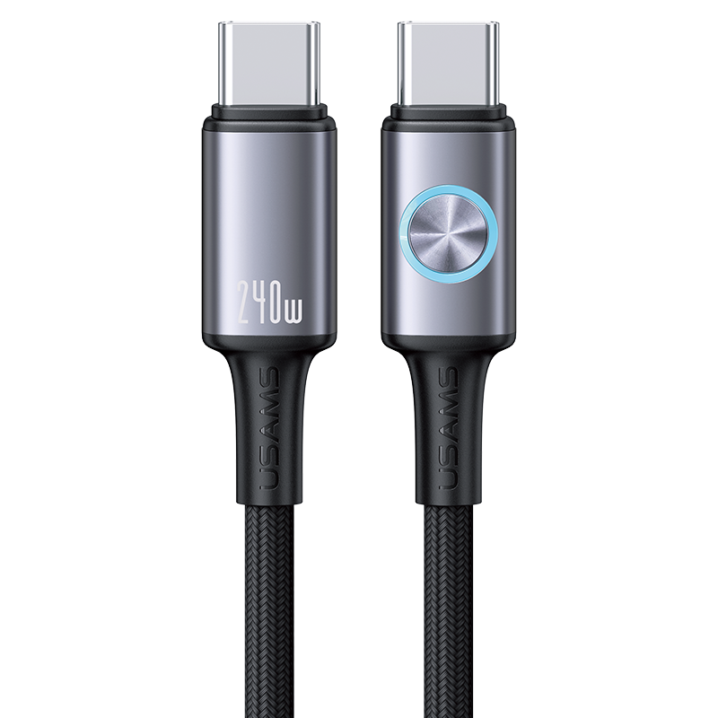 SJ751 幻系列 240W铝合金七彩灯数据线 Type-C To Type-C