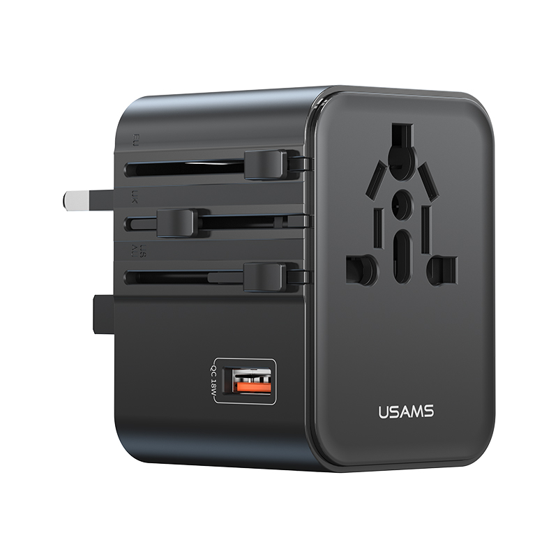 CC309 25W ACC三口多国旅行转换插脚充电器 2500W