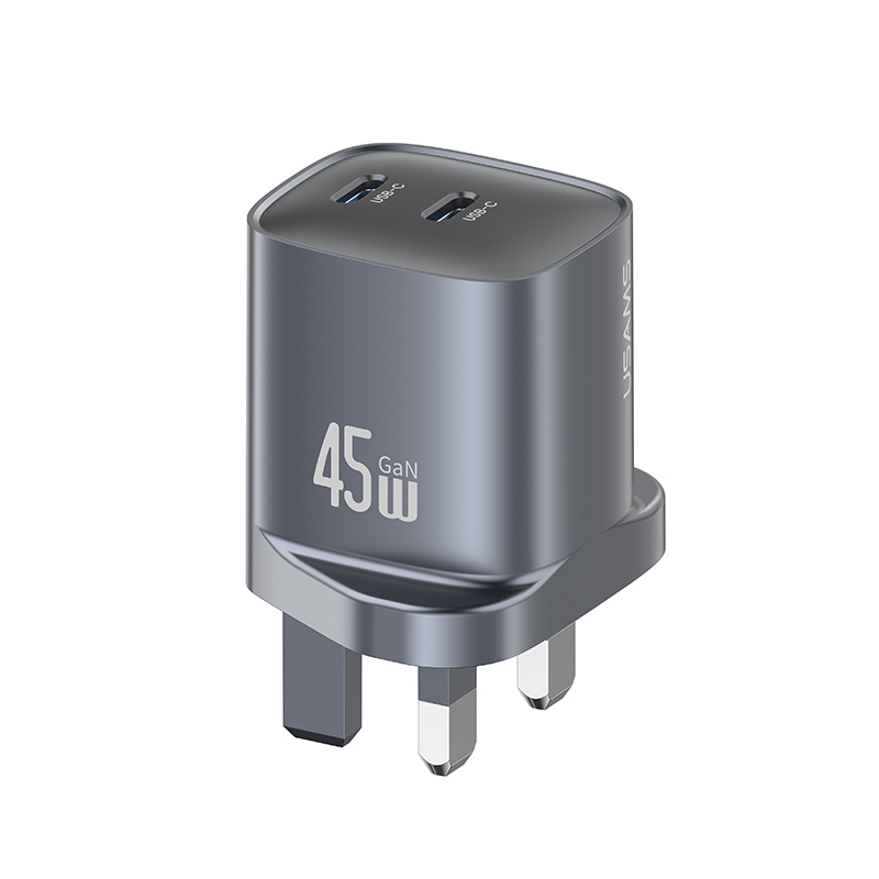 T66 45W GaN Dual-Port Fast Charger A+C UK