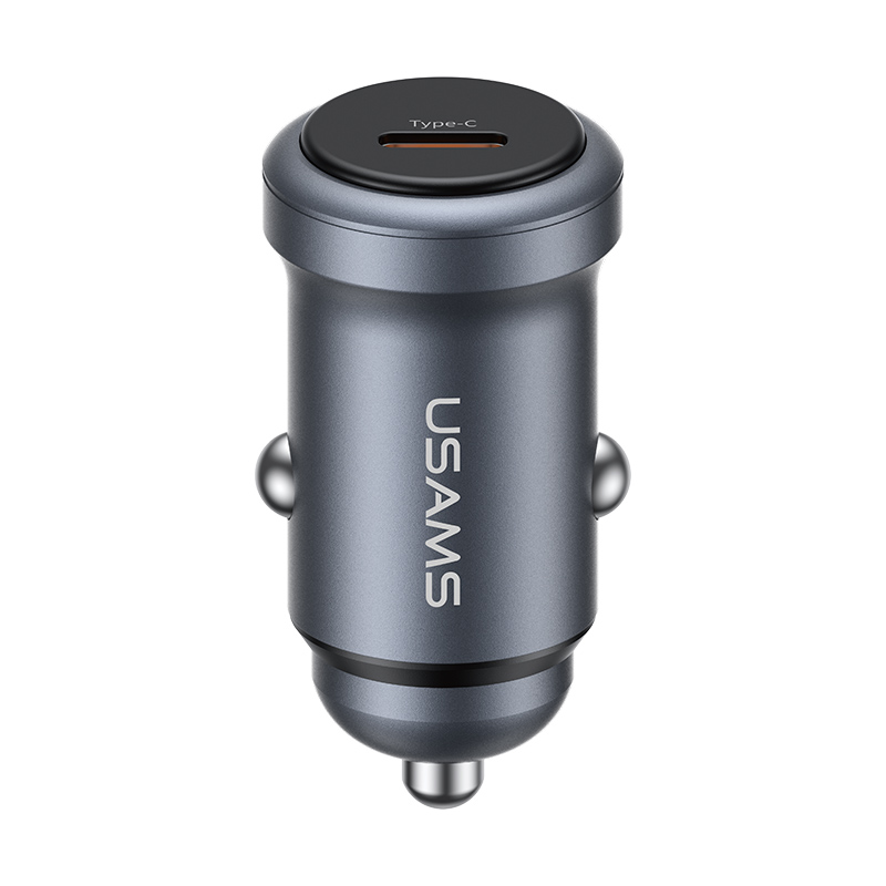 CC321 Single-Port PD 30W Aluminum Alloy Car Charger
