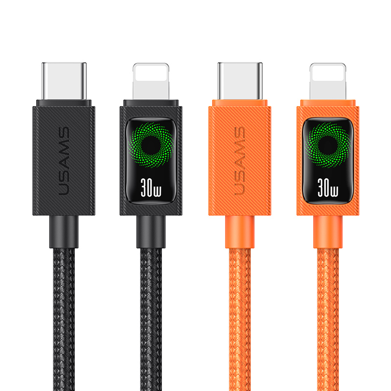 SJ774 U92 Type-C to iP 带灯快充数据线