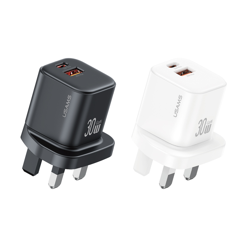 CC277 30W GaN Mini Dual-Port Fast Charger A+C (UK) - JC Series