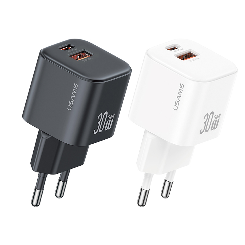 CC263 捷充系列 30W氮化镓Mini A+C双口快充充电器 欧规.copy