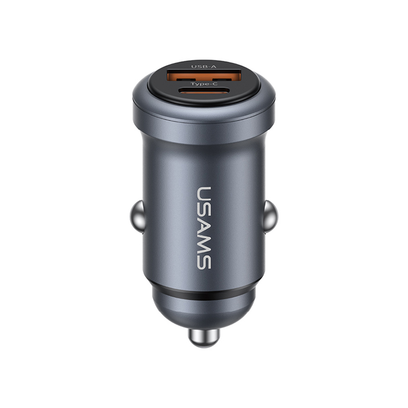 CC322 30W A+C Ports Aluminum Alloy Car Charger