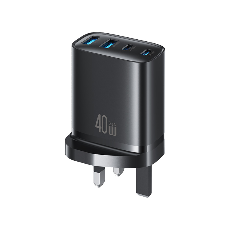 CC332 T70 40W A+A+C+C 4-Port GaN Fast Charger (UK)
