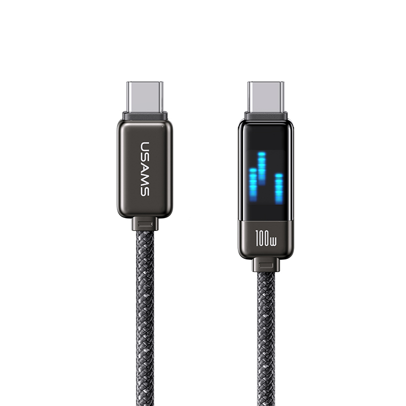 100W Zinc Alloy Fast Charging Data Cable Type-C To Type-C - Meteor Series