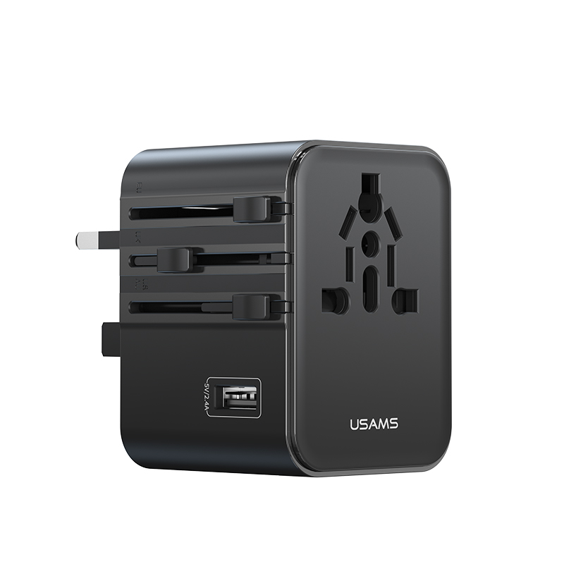 CC308 17W Dual Type-C + USB Universal Travel Charger