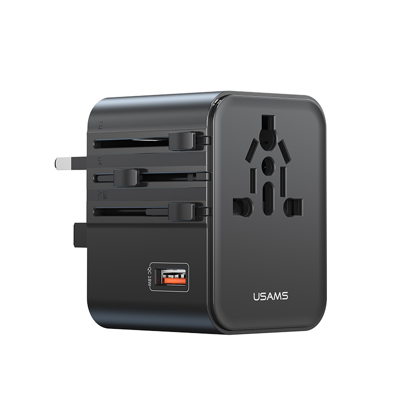 CC309 25W ACC三口多国旅行转换插脚充电器 2500W