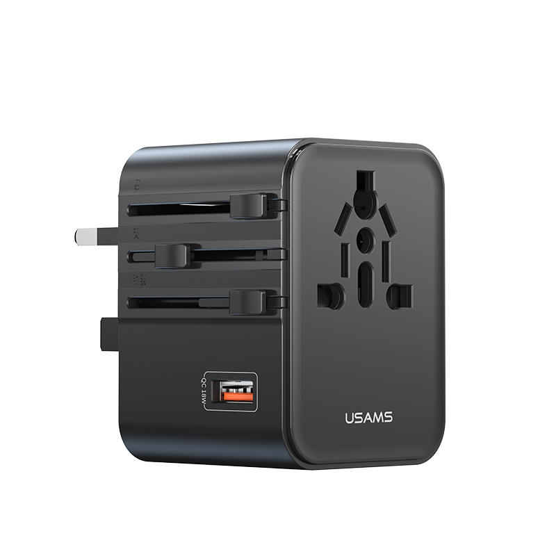 CC309 25W Dual Type-C + USB Universal Travel Charger