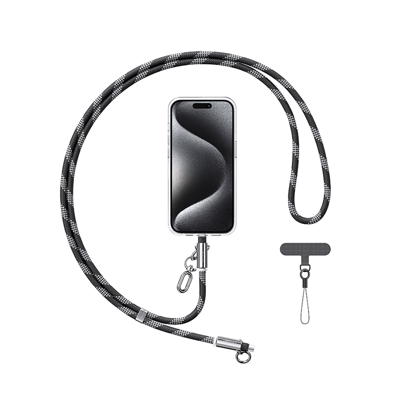 2in1 Type-C To Type-C 60W Data Cable & Phone Lanyard