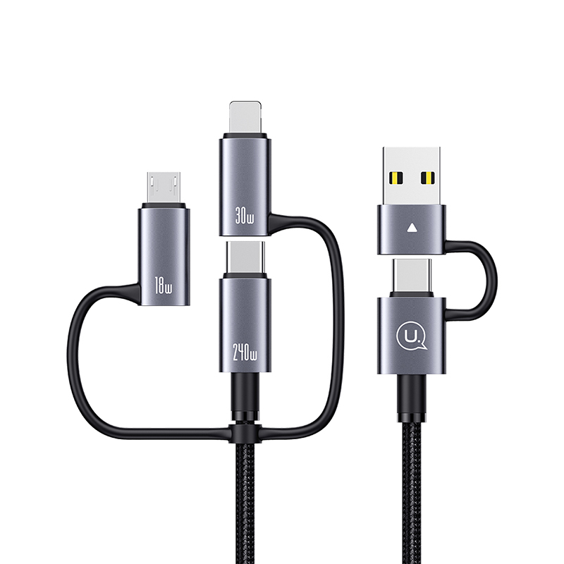 240W 6In1 Aluminum Alloy Fast Charging & Data Cable - Sufeng Series